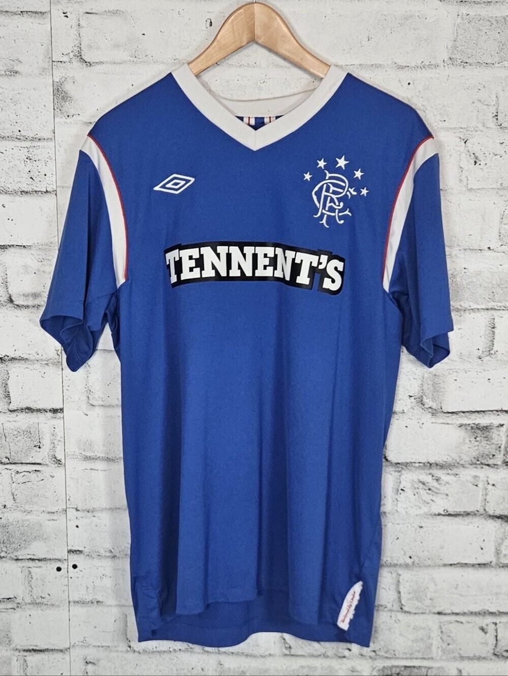 Umbro Rangers FC 2012 2013 Home Soccer Jersey Tennent's Blue XL Football Shirt